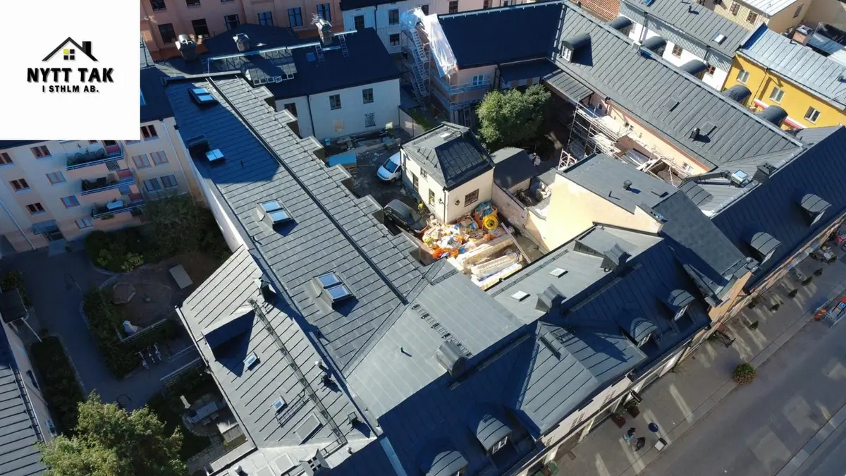 Projekt Uppsala centrum – takläggning i Uppsala centrum, Stockholm